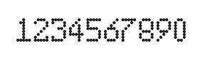 5×8数字点阵字体 ddN58AA1663
