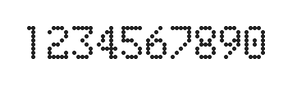5×8数字点阵字体 ddN58AA1681