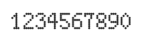 5×8数字点阵字体 ddN58AA1687