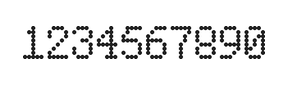 5×8数字点阵字体 ddN58AA1690