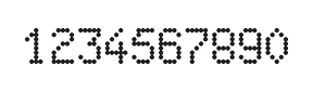 5×8数字点阵字体 ddN58AA1698