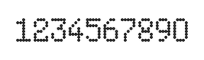 5×8数字点阵字体 ddN58AA1719