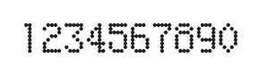 5×8数字点阵字体 ddN58AA1742