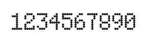 5×8数字点阵字体 ddN58AA1743