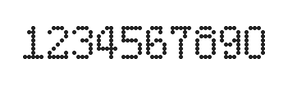 5×8数字点阵字体 ddN58AA1755