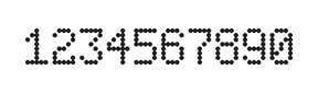 5×8数字点阵字体 ddN58AA1757