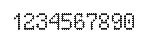 5×8数字点阵字体 ddN58AA1761