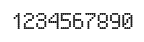 5×8数字点阵字体 ddN58AA1767