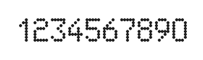 5×8数字点阵字体 ddN58AA1769