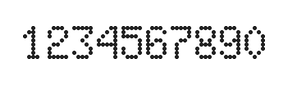 5×8数字点阵字体 ddN58AA1771