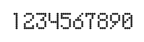 5×8数字点阵字体 ddN58AA1773