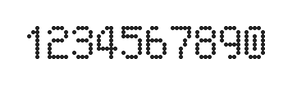 5×8数字点阵字体 ddN58AA1779