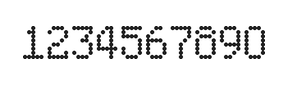 5×8数字点阵字体 ddN58AA1783