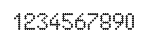 5×8数字点阵字体 ddN58AA1784