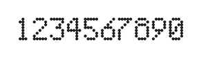 5×8数字点阵字体 ddN58AA1789