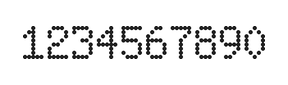 5×8数字点阵字体 ddN58AA1793