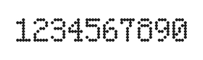 5×8数字点阵字体 ddN58AA1802