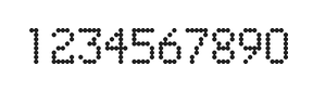 5×8数字点阵字体 ddN58AA1816