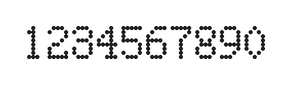 5×8数字点阵字体 ddN58AA1828