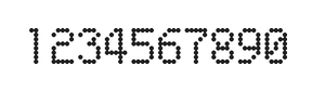 5×8数字点阵字体 ddN58AA1841