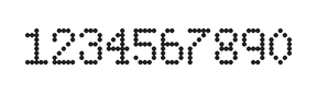 5×8数字点阵字体 ddN58AA1847