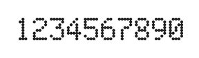 5×8数字点阵字体 ddN58AA1850