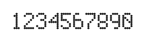 5×8数字点阵字体 ddN58AA1851