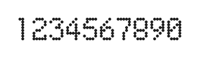 5×8数字点阵字体 ddN58AA1853