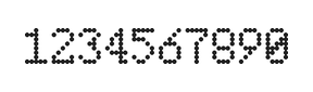 5×8数字点阵字体 ddN58AA1855