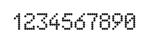 5×8数字点阵字体 ddN58AA1858
