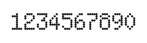 5×8数字点阵字体 ddN58AA1861
