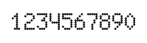5×8数字点阵字体 ddN58AA1863