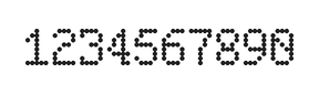 5×8数字点阵字体 ddN58AA1867