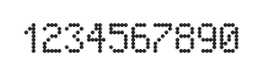 5×8数字点阵字体 ddN58AA1870