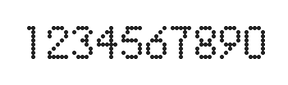5×8数字点阵字体 ddN58AA1873