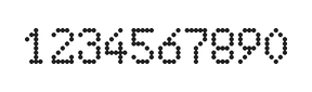 5×8数字点阵字体 ddN58AA1876