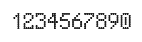 5×8数字点阵字体 ddN58AA1878