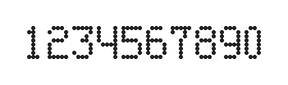 5×8数字点阵字体 ddN58AA1883