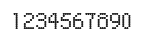 5×8数字点阵字体 ddN58AA1884