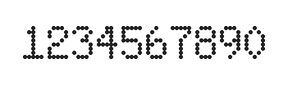 5×8数字点阵字体 ddN58AA1885