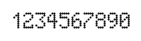 5×8数字点阵字体 ddN58AA1887