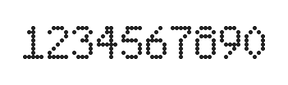 5×8数字点阵字体 ddN58AA1889