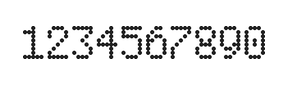 5×8数字点阵字体 ddN58AA1895