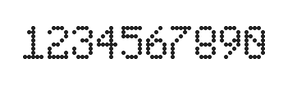 5×8数字点阵字体 ddN58AA1896