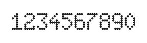 5×8数字点阵字体 ddN58AA1897
