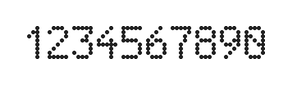5×8数字点阵字体 ddN58AA1898