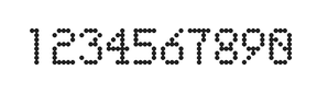 5×8数字点阵字体 ddN58AA1899