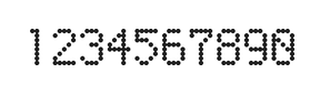 5×8数字点阵字体 ddN58AA1907