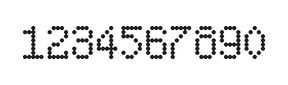 5×8数字点阵字体 ddN58AA1910