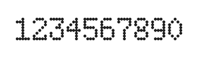 5×8数字点阵字体 ddN58AA1911